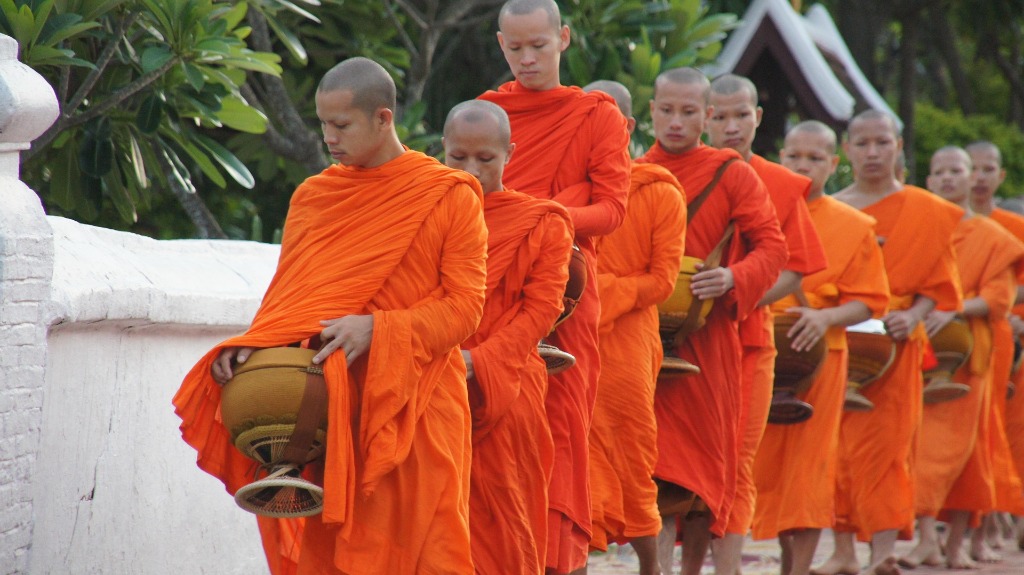 Monks in Luang Prabang